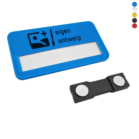 CombiCraft Plastic naambadge Business 72x38mm met eigen ontwerp - per stuk