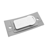 CombiCraft Blanco Polar naambadge kunststof met magneet lichtgrijs - per 1 stuk