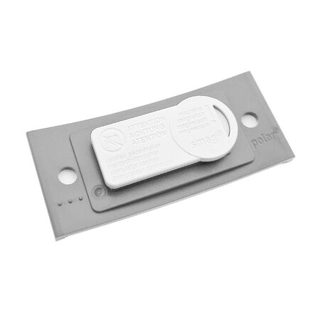 CombiCraft Blanco Polar naambadge kunststof met magneet lichtgrijs - per 1 stuk