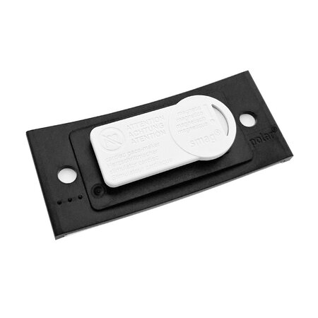 Blanco Polar naambadge kunststof met magneet zwart - per 1 stuk