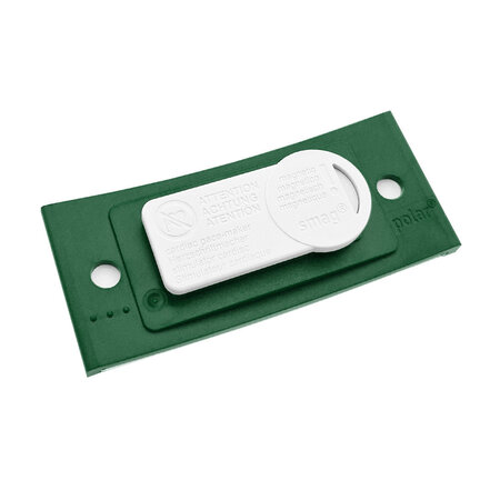 Blanco Polar naambadge kunststof met magneet groen - per 1 stuk