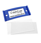 Blanco Polar naambadge kunststof met magneet blauw - per 1 stuk