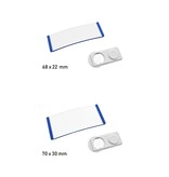 CombiCraft Blanco Polar naambadge kunststof met magneet blauw - per 1 stuk