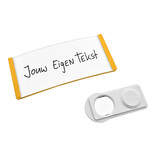 CombiCraft Blanco Polar naambadge kunststof met magneet geel - per 1 stuk