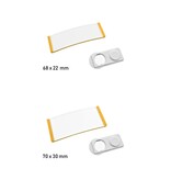 Blanco Polar naambadge kunststof met magneet geel - per 1 stuk