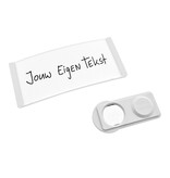 Blanco Polar naambadge kunststof met magneet wit - per 1 stuk