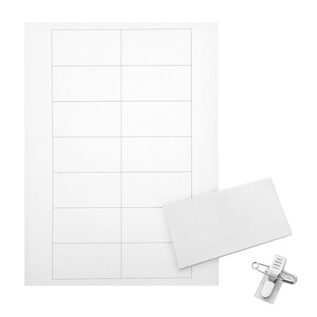CombiCraft Blanco badgepapier voor acetaat naambadges - per 1 vel