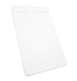 CombiCraft Blanco transparante badge houder kunststof 112x180mm met sleuf - per 1 stuk