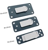 Blanco Office naambadge kunststof met magneet antraciet vanaf 10 stuks - per stuk