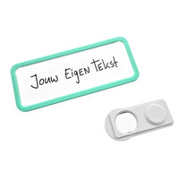 Blanco naambadge Office turquoise - per stuk
