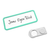 Blanco naambadge Office turquoise - per stuk