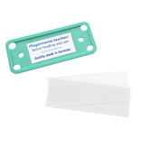 CombiCraft Blanco Office naambadge met magneet turquoise vanaf 10 stuks - per stuk