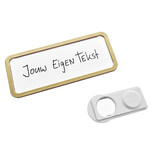 CombiCraft Blanco Office naambadge kunststof met clip goudkleurig vanaf 10 stuks - per stuk
