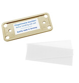 CombiCraft Blanco Office naambadge kunststof met clip goudkleurig vanaf 10 stuks - per stuk