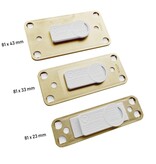 Blanco Office naambadge kunststof met clip goudkleurig vanaf 10 stuks - per stuk