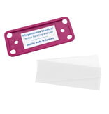 Blanco Office naambadge kunststof met speld magento vanaf 10 stuks - per stuk