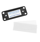 CombiCraft Blanco Office naambadge kunststof met speld zwart vanaf 10 stuks - per stuk