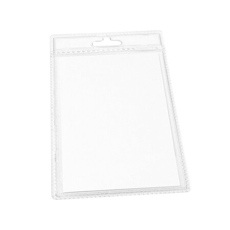 CombiCraft Blanco transparante badge houder kunststof 65x110mm vanaf 20 stuks - per stuk
