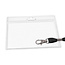 Blanco badgehouder met koord 95x75mm vanaf 20 stuks - per stuk