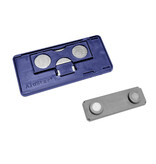 CombiCraft Blanco Alustar naambadge aluminium 74x36mm met magneetsluiting - per 1 stuk