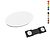 Blanco naambadge ovaal 65x35mm - per stuk