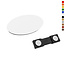 Blanco naambadge plastic 65x35mm ovaal - per 1 stuk