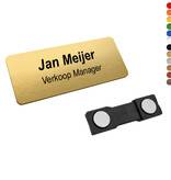 CombiCraft Kunststof naambadge met tekst gravering 72x30mm - per 1 stuk