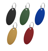 CombiCraft Blanco aluminium sleutellabel 50x25mm ovaal - per stuk