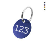 CombiCraft Aluminium sleutellabel met nummer - per stuk