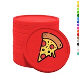 CombiCraft Gekleurde pizza consumptiemunten Ø29mm - per 100 stuks