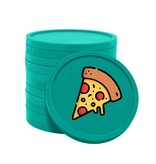 CombiCraft Gekleurde pizza consumptiemunten Ø29mm - per 100 stuks