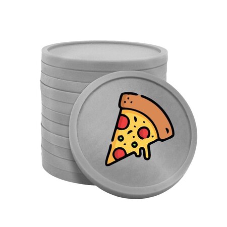 CombiCraft Gekleurde pizza consumptiemunten Ø29mm - per 100 stuks