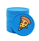 Gekleurde pizza consumptiemunten Ø29mm - per 100 stuks