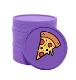Gekleurde pizza consumptiemunten Ø29mm - per 100 stuks