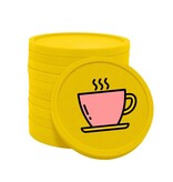 Gekleurde koffie consumptiemunten Ø29mm - per 100 stuks