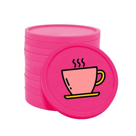 Gekleurde koffie consumptiemunten Ø29mm - per 100 stuks
