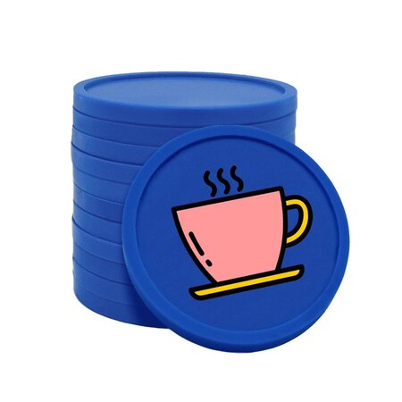 CombiCraft Gekleurde koffie consumptiemunten Ø29mm - per 100 stuks