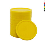 CombiCraft Blanco plastic winkelwagenmunten €1 formaat - per 100 stuks