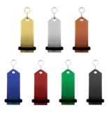 Blanco Midi Bumerang aluminium hotel sleutelhanger 30x75 mm