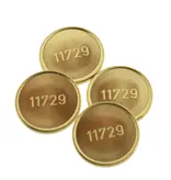 Messing naslag Miele munten 11729 - per 100 stuks