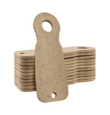 Blanco houtvezel Caddy-Key winkelwagenmunten €1 formaat - per 50 stuks