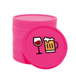 CombiCraft Gekleurde bier en wijn consumptiemunten Ø29mm - 100 stuks