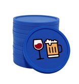 CombiCraft Gekleurde bier en wijn consumptiemunten Ø29mm - 100 stuks