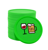 CombiCraft Gekleurde bier en wijn consumptiemunten Ø29mm - 100 stuks