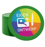 Grote plastic munten Ø70mm met jouw eigen ontwerp