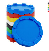 Stapelbare munten of fiches in meerdere kleuren Ø29mm - 100 stuks