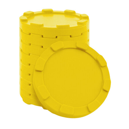 Stapelbare munten of fiches in meerdere kleuren Ø29mm - 100 stuks