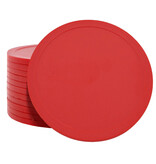 Blanco plastic munten Ø70mm - per 100 stuks