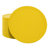 Blanco plastic munten Ø70mm - per 100 stuks