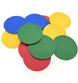 Blanco plastic munten Ø70mm - per 100 stuks